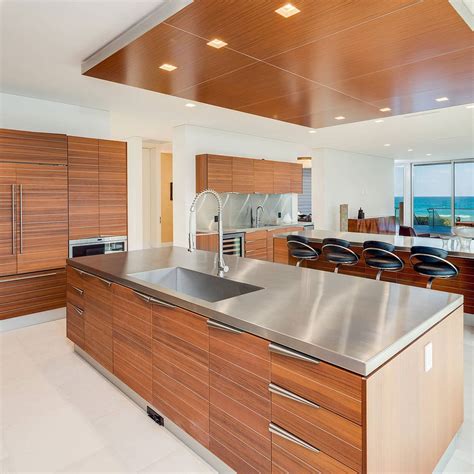 kitchen cabinet stainless steel countertops|stainless steel countertop pros and cons.